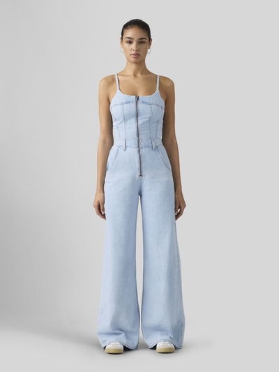 Levi's® Wide Leg Bustier Jumpsuit Jeansblauw - 4