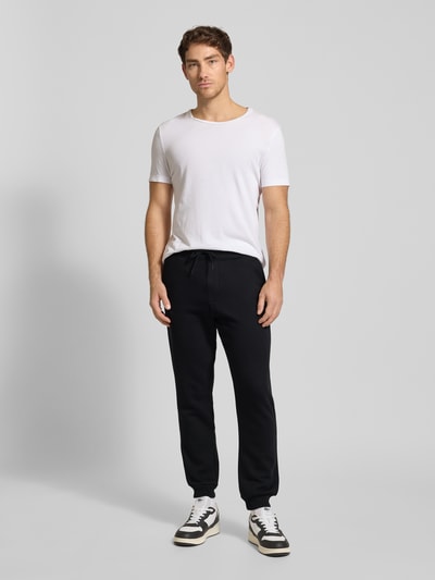 MCNEAL Sweatpants mit gerippten Abschlüssen Black 1