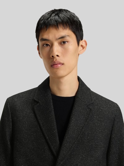 HUGO Regular Fit Wollmantel aus Twill Modell 'MALTE2541' Black 3