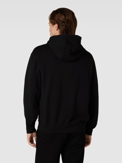 HUGO Hoodie mit Label-Print Modell 'Dapo' Black 5