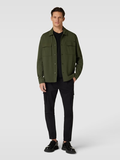 Antony Morato Overshirt met borstzakken Olijfgroen - 1