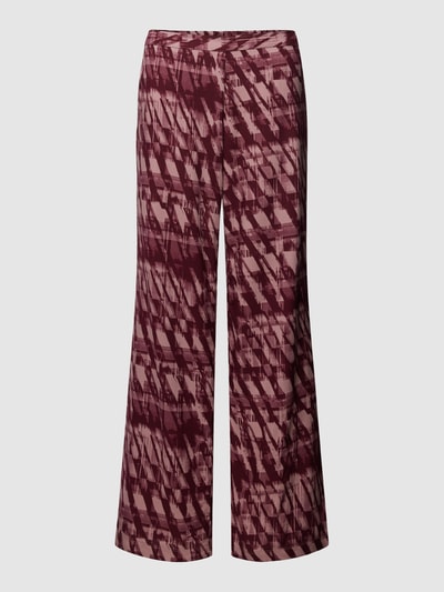 Calvin Klein Underwear Pyjama-Hose aus Viskose mit Allover-Muster Modell 'WOVEN' Bordeaux 1