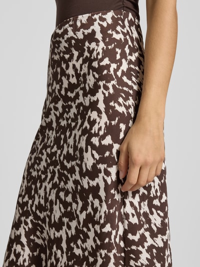 Only Knielange rok met all-over motief, model 'CHIGO' Ecru - 3