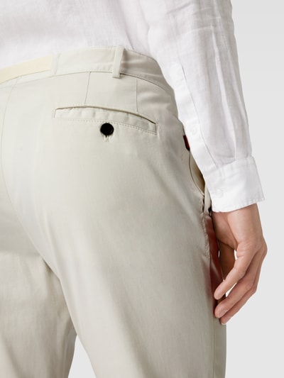 JOOP! Collection Slim fit broek met riem, model 'Harroween' Offwhite - 3