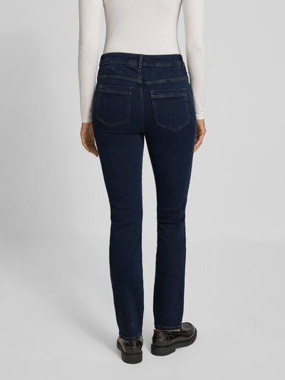 Christian Berg Woman Slim Fit Jeans mit Gesäßtaschen Jeansblau Melange 5