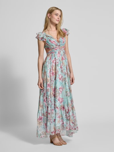 ADLYSH Abendkleid mit Plisseefalten Hellblau 1