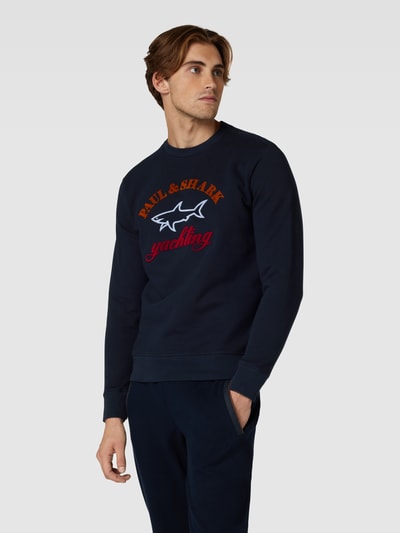 Paul & Shark Sweatshirt mit Label-Detail Marine 4