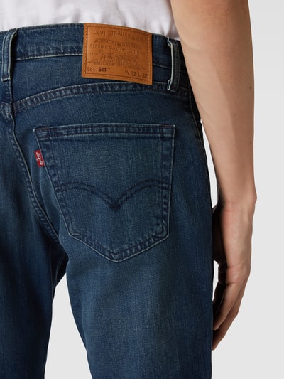 Levi's® Jeansy z prostą nogawką i 5 kieszeniami model ‘511 JUST ONE MORE’ Ciemnoniebieski 3