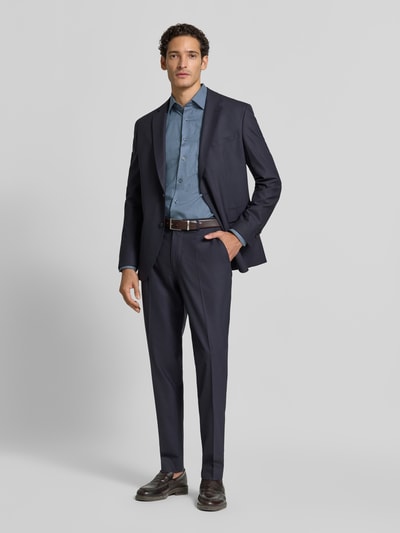 OLYMP Modern Fit Businesshemd aus reiner Baumwolle Blau 1
