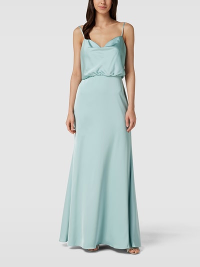 Laona Abendkleid mit Wasserfall-Ausschnitt Mint 1