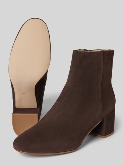 Högl Ankle Boots mit Blockabsatz Dunkelbraun 4