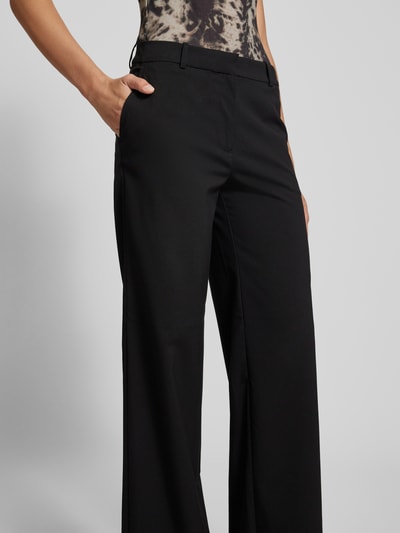 WEEKDAY Wide leg stoffen broek met achterzakken, model 'Emily' Zwart - 3