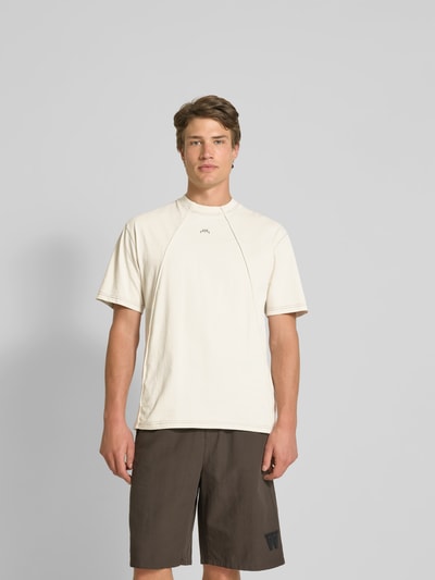 A-COLD-WALL Regular Fit T-Shirt mit Ziernähten Beige 4