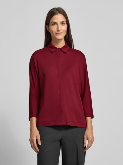 Brax Hemdbluse mit verdeckter Knopfleiste Modell 'CELIA' Bordeaux 4