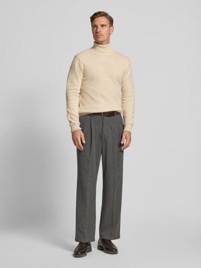 Casual Friday Strickpullover mit Rollkragen Offwhite 1