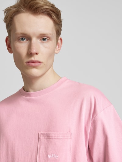 BLKVIS T-shirt met borstzak Oudroze - 3