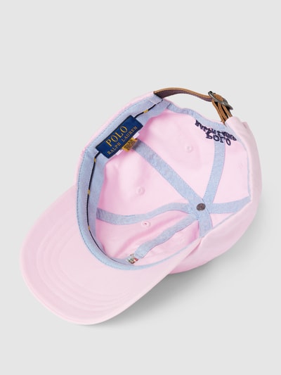 Polo Ralph Lauren Basecap mit Label-Stitching in khaki Rosa 2