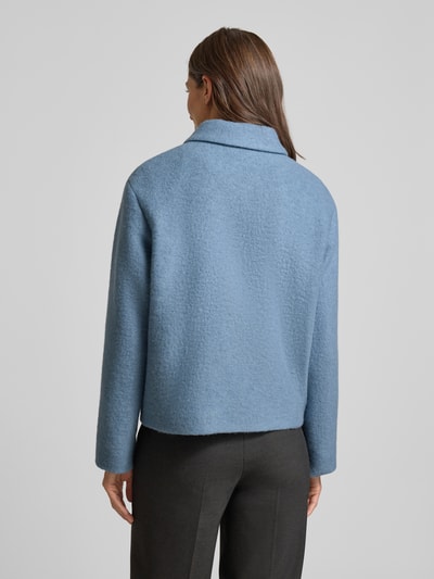 Fuchs Schmitt Wollen jack met platte kraag Lichtblauw - 5