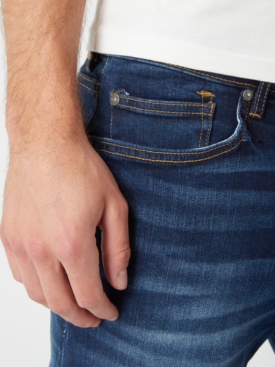 REVIEW Stone Washed Jeansshorts im  5-Pocket-Design Dunkelblau 5