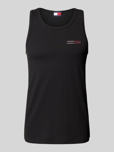 Tommy Jeans Slim Fit Tank Top aus reiner Baumwolle Black 2