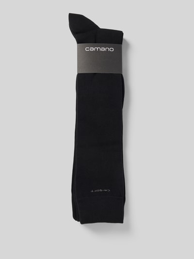 camano Kniestrümpfe mit Label-Detail im 3er-Pack Black 3