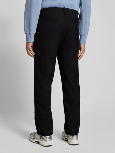 PEGADOR Regular Fit Stoffhose mit fixierten Bügelfalten Modell 'GUIDER' Black 5