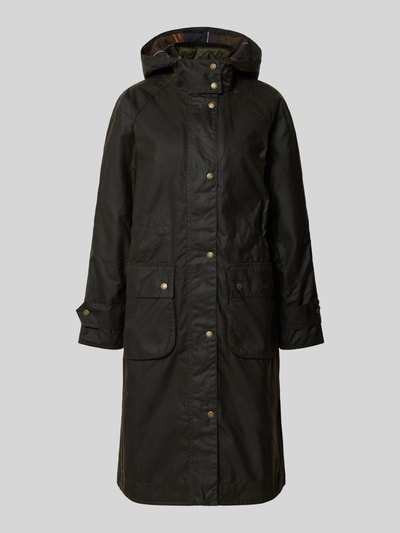 Barbour Regular Fit Wachsmantel aus reiner Baumwolle Modell 'LONG CANNICH' Oliv 2