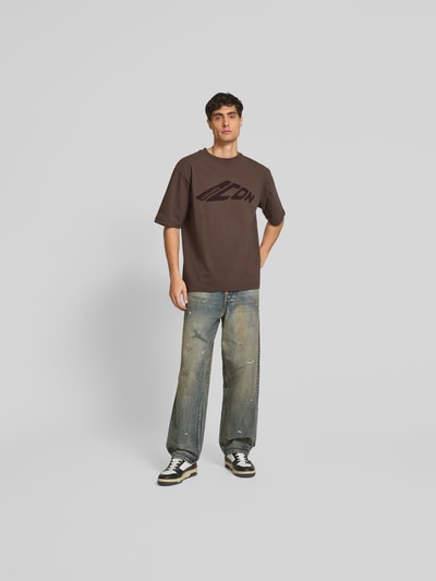 Dsquared2 T-Shirt aus reiner Baumwolle Hellbraun 1