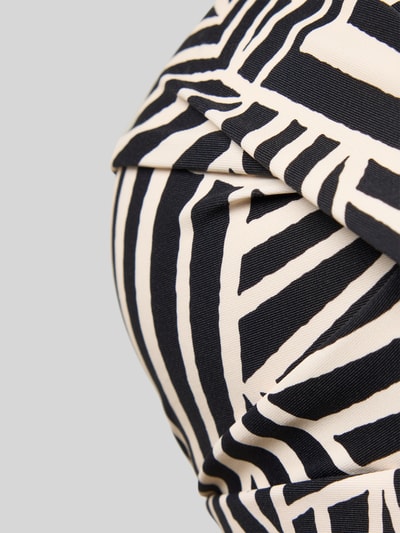 LASCANA PLUS SIZE badpak met draperingen, model 'Cleo' Zwart - 2