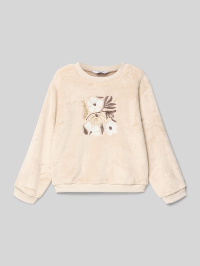 Mayoral Sweatshirt mit Pailletten Sand Melange 1
