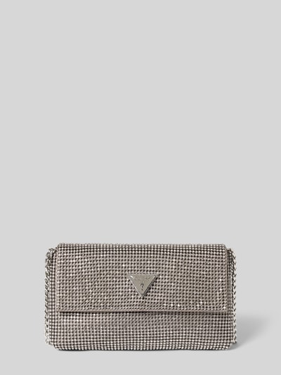 Guess Clutch met siersteentjes, model 'ZALINA FLAP' Zilver - 2