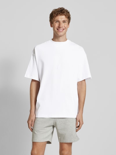 Balr. Oversized T-Shirt mit Label-Stitching Weiss 4