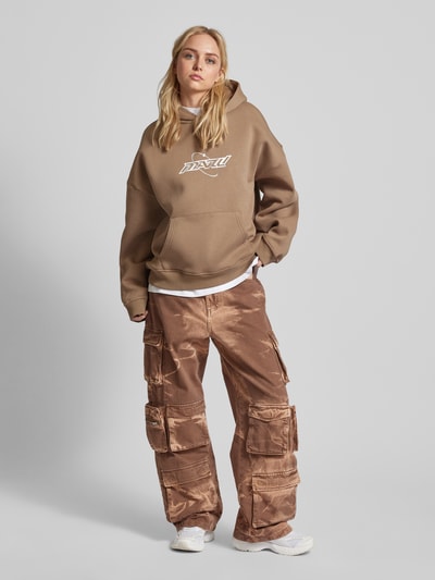 Review X MATW Loose Fit Cargohose mit Camouflage-Muster - MATW X Review Taupe 1