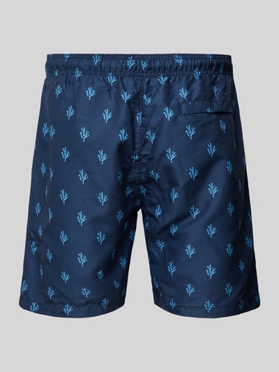 Shiwi Regular Fit Badehose mit Label-Patch Modell 'Mike' Dunkelblau 3