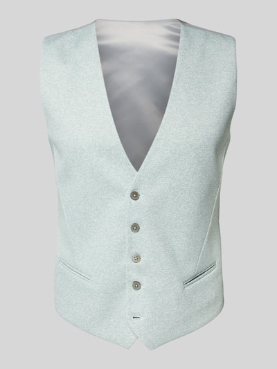 Zuitable Anzugweste mit V-Ausschnitt Modell 'WESLEY' Mint 2