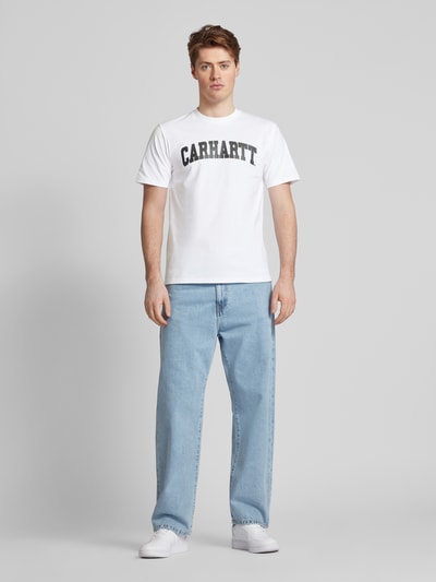 Carhartt Work In Progress T-shirt met labelprint Wit - 1