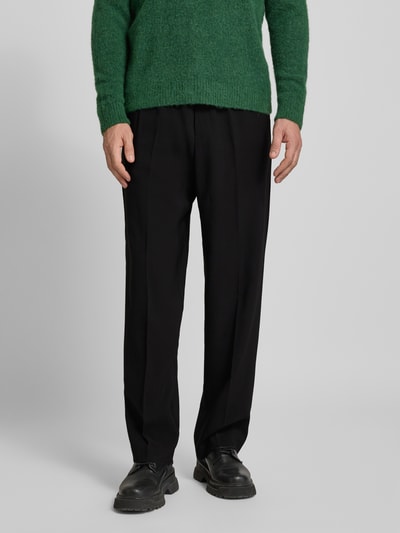 Antony Morato Relaxed Fit Hose aus Viskose-Mix Modell 'FREDDY' BLACK 4