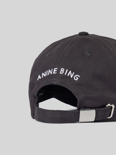 Anine Bing Base Cap mit Label-Stitching Black 4