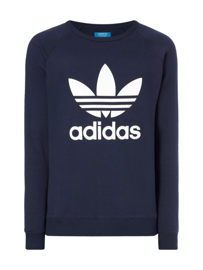 adidas Originals Sweatshirt mit Logo-Print Dunkelblau 1