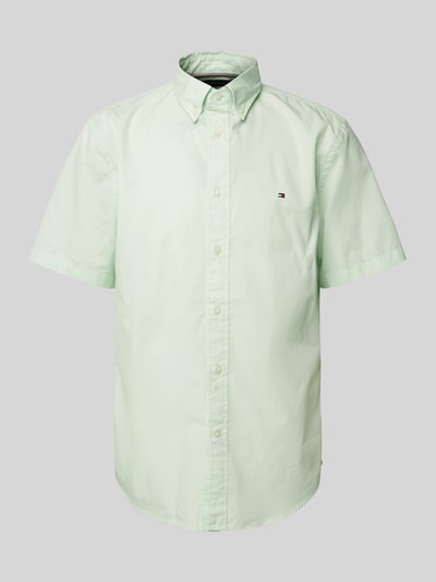 Tommy Hilfiger Regular Fit Freizeihemd mit Button-Down-Kragen Modell 'FLEX' Hellgruen 2