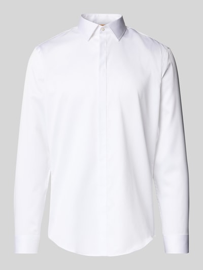 Jake*s Slim Fit Business-Hemd mit Kentkragen Weiss 2