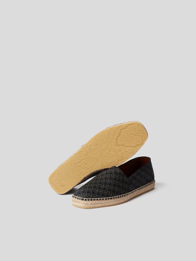 Etro Espadrilles mit Allover-Logo Blau 5