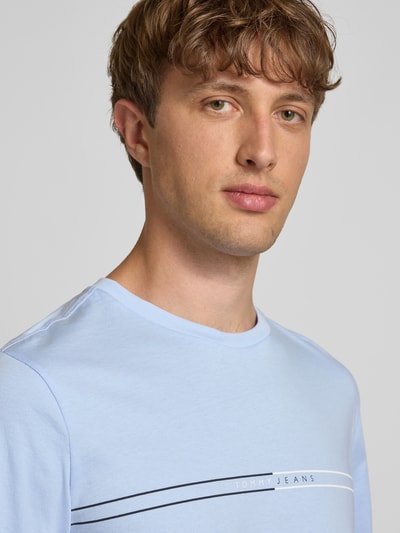 Tommy Jeans Regular Fit T-Shirt aus reiner Baumwolle Hellblau 3
