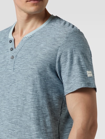 Tom Tailor T-Shirt mit Streifenmuster Hellblau 3