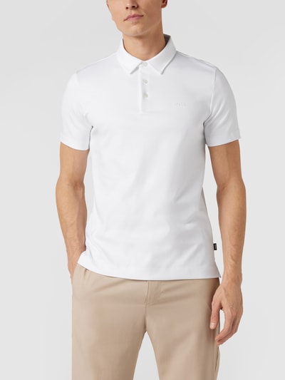 BOSS Poloshirt met merkopschrift Wit - 4