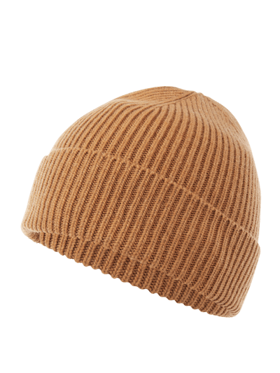 Colorful Standard Czapka beanie z wełny merino  Camel 1