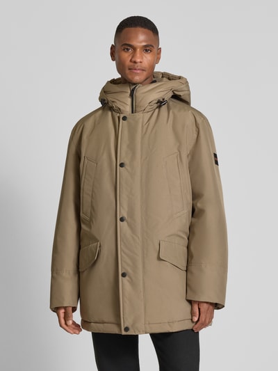 BOSS Orange Relaxed Fit Parka mit Kapuze Modell 'OSIASS1' Oliv 4