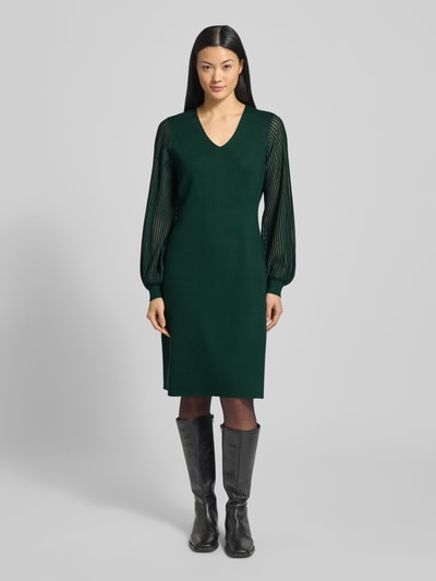 s.Oliver BLACK LABEL Getailleerde vrijetijdsjurk van viscosemix  Groen - 4