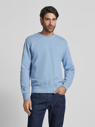 Polo Ralph Lauren Sweatshirt mit Label-Stitching Jeansblau 4