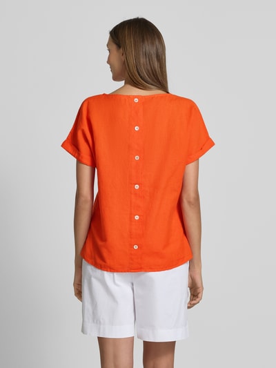 Christian Berg Woman Blouseshirt met ronde hals Donkeroranje - 5